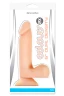 Телесный фаллоимитатор с мошонкой Colours 2X 6" Dual Density - 18,8 см.