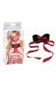 Наручники мягкие Tantric Binding Love Universal Cuffs чёрные с красным