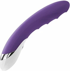 Фиолетовый вибратор Mystim Sassy Simon - 27 см.