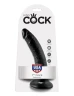 Чёрный фаллоимитатор с присоской 7" Cock - 17,8 см.