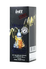 Массажный гель INTT VIBRATION Vodka mixed with energy drink с необычным ароматом и эффектом вибрации - 17 мл.