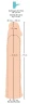 Телесная насадка-удлинитель Silicone Extension - 19 см.