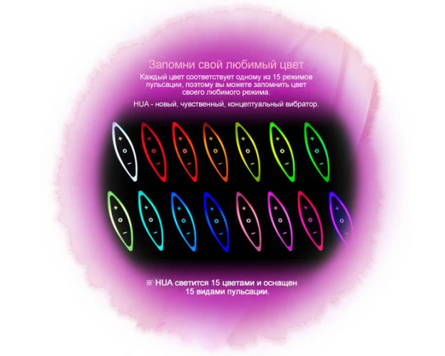 Розовый с белым хай-тек вибратор ZINI HUA