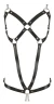 Чёрная кожаная упряжь Leather Harness