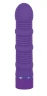 Фиолетовый ребристый вибромассажёр Maxx Power Vibe - 19 см.
