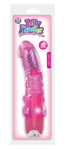 Розовый многоскоростной вибромассажёр Jelly Rancher 6 Vibrating Massager - 19 см.