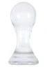 Прозрачный анальный стимулятор Crystal Pops Small из стекла