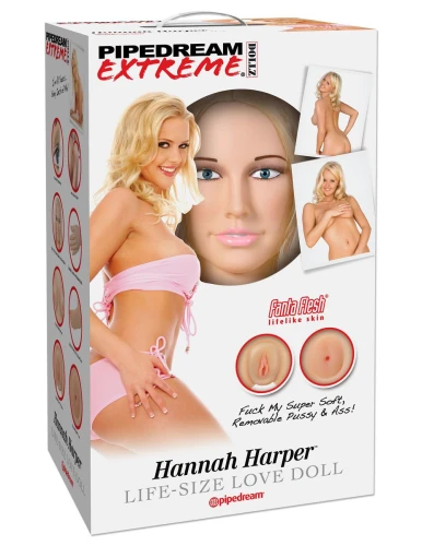 Надувная кукла Hannah Harper Life-Size Love Doll с реалистичными вставками