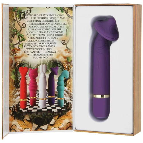 Фиолетовый G-Spot вибромассажер The Mystical Mushroom - 14 см.