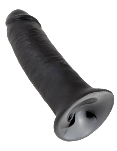 Чёрный фаллос-гигант 10" Cock - 25,4 см.