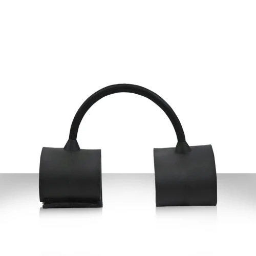 Чёрные силиконовые фиксаторы для ног Silicone Submissions Ankle Cuffs