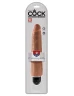 Кофейный вибратор-реалистик 9" Vibrating Stiffy - 27,9 см.