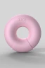 Розовый многофункциональный вибратор DONUT STRAWBERRY