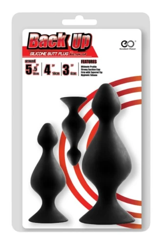 Набор из 3 анальных плагов Butt Plug Set