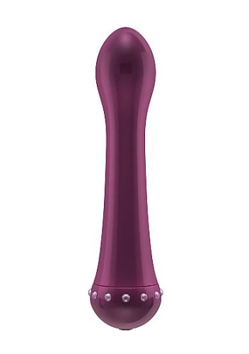 Вибратор с кристаллами The Diamond Purple - 16,5 см.