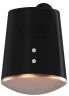 Чёрный клиторальный стимулятор Dazzling с вибрацией и ротацией - 6,7 см.