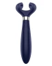 Синий вибромассажер для пар Satisfyer Partner Multifun 3