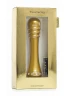 Вибратор с ребристой головкой The Emerald Gold - 16,3 см.