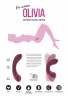 Розовый гнущийся вибратор Olivia - 15,6 см.