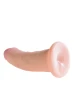 Телесный фаллоимитатор на присоске Dual Density 8" Cock - 20,3 см.