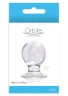 Малая прозрачная анальная пробка ORBITE