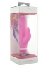 Розовый вибромассажёр с клиторальной стимуляцией VIBE THERAPY ANGORA - 15 см.