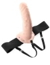 Полый страпон 8" Hollow Strap-On телесного цвета - 19 см.