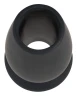 Чёрная анальная пробка с тоннелем Lust Tunnel Plug S - 7,5 см.