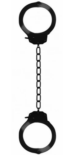 Чёрные оковы на ноги Pleasure legcuffs