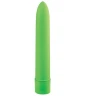 Зелёный классический вибратор BASICX MULTISPEED VIBRATOR GREEN 7INCH - 18 см.