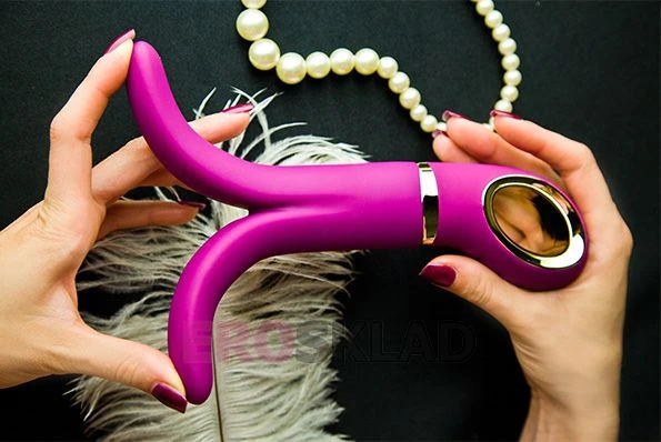 Ярко-розовый анатомический вибромассажер Fun Toys Gvibe 2 - 18 см.