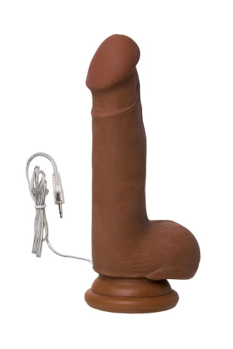 Вибратор-реалистик мулат TOYFA RealStick Elite Mulatto - 19 см.