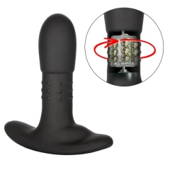 Чёрный массажер простаты с браслетом-пультом Eclipse Wristband Remote Beaded Probe - 12,75 см.