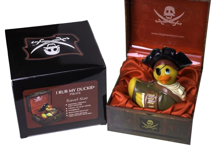 Вибратор уточка-пират I Rub My Duckie Pirate Travel Size