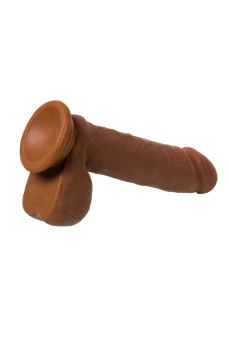 Вибратор-реалистик мулат TOYFA RealStick Elite Mulatto - 21 см.