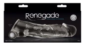 Прозрачная насадка с закрытой головкой и вибрацией Renegade Manaconda - 18,3 см.