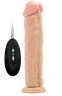 Телесный вибратор-реалистик Vibrating Realistic Cock 11" - 27,5 см.