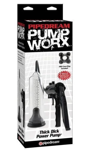 Мужская вакуумная помпа с удобным рычагом Thick Dick Power Pump