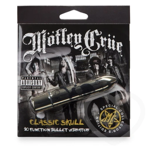 Золотистая вибропуля Motley Crue Classic Scull