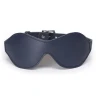 Тёмно-синяя кожаная маска на глаза No Bounds Collection Blindfold
