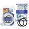 Набор из двух чёрных силиконовых колец разного диаметра SILICONE COCK RING SET