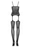 Эффектный комбинезон с открытыми бёдрами и узором в крупный горошек
