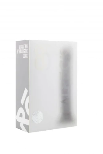 Прозрачный вибратор-реалистик Vibrating Realistic Cock 8" - 20 см.